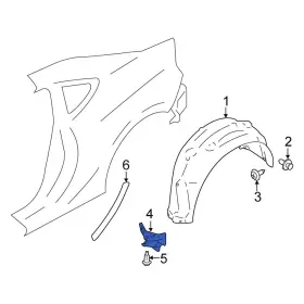 Su00301556 Scion Oe For Fr-s 2013-2016 Rear Right Stone Guard