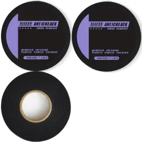 Siless Rk-f0n9-ghtz Anticreak Tape 3 Pack 1 Inch X 20 Ft Anti-rattle Anti-squeak Black