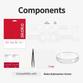 Rle00070004 Skoko 2 Pack Full Body Protective Film Compatible With Rolex Clear #3