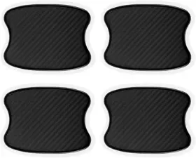Smilfuy-smfy-89 Smilfuy 4pcs Car Door Handle Cup Scratch Protectors Tpu Carbon Fiber Small Black