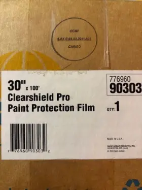 77696090303 Solarguard Paint Protection Automtive Film 6mil