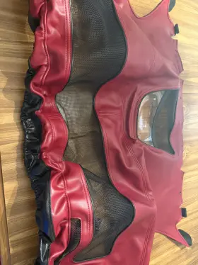 Nc06zr06 Speed Lingerie C6 Corvette Nose Cover Otherwise Know As Bra. Crystal Red