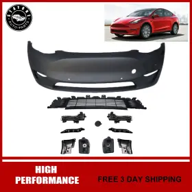 Syot002721a Stayone B Complete Front Bumper Cover And Grille Fog Lamp Kit For 2020-2024 Tesla Model Y