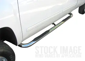 224307 Steelcraft 3 Inch Stainless Round Step Bars For 22-25 Jeep Grand Cherokee