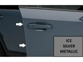 Soa801p091tq-ice Subaru Soa801p091tq Crosstrek Oem/genuine Door Edge Guards New Silver Met