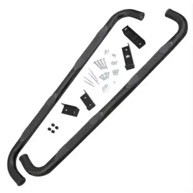 Sum-71008628 Summit Racing Step Bars Stainless Black Powdercoated Unlimited 4 Door Pr Fits Jeep Wrangler Jk