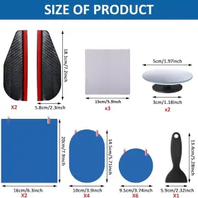 Tallew-guard-0504 Tallew 20 Pcs Waterproof Car Mirror Film Set 12 For #2