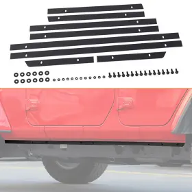 20240422ab1358faw125at01 Tesin 8pcs Pinch Weld Cover Rocker Panel Guard Trim For 2018 Jeep Wrangler Jl 4door