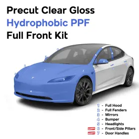 Ppgphf311732 The Paint Protection Guys Precut Ppf Film Gloss Diy Clear Bra For Tesla Model 3 2024-2025