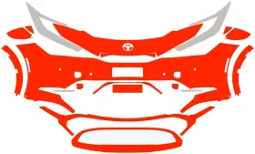 1493736s0a Toyota Prius 2023-2024 Pre-cut Kit Diy Bumper Ppf Gloss #3