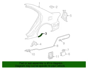 58742-02060 Toyota Genuine Quarter Panel Protector #2