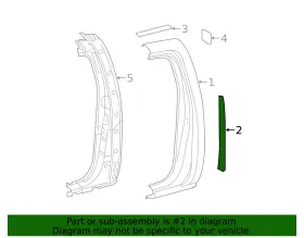 58743-04020 Toyota Genuine Side Panel Protector #2