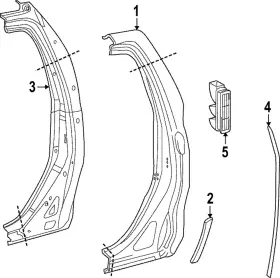 58745-0c020 Toyota Genuine Stone Guard