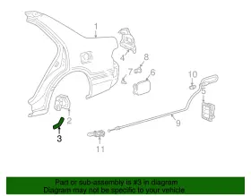 58747-aa010 Toyota Genuine Quarter Panel Protector #2