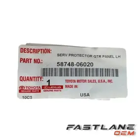 58748-06020 Toyota 2007-2011 Camry Rear Left Quarter Guard New Oem #3