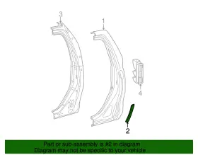 58748-0c011 Toyota Genuine Stone Guard #2