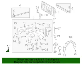 66244-0c010 Toyota Genuine Stone Guard #2