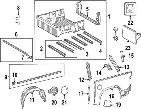 66246-0c060 Toyota Genuine Stone Guard
