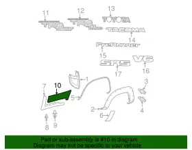 76926-04020 Toyota Genuine Stone Guard #2