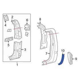 5874404010 Toyota Oe Left Paint Protection Film