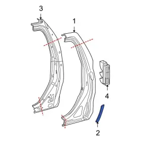 587470c011 Toyota Oe For Tundra 2007-2020 Right Stone Guard