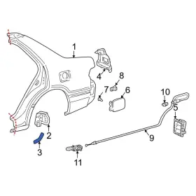 58748aa010 Toyota Oe For Camry 2002-2006 Rear Left Stone Guard