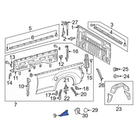 662460c040 Toyota Oe For Tundra 2014-2021 Rear Left Stone Guard