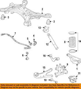522750e080 Toyota Oem 20-25 Highlander Suspension Mounting-mount Cushion