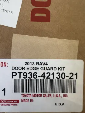 Pt936-42130-21 Toyota Oem Accessories Door Edge Guard Rav-4 8x7 Blue Right Rear Passenger