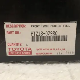 Pt218-07980 Toyota Genuine Avalon Full Front End Black Leather Mask Vintage 93 #3