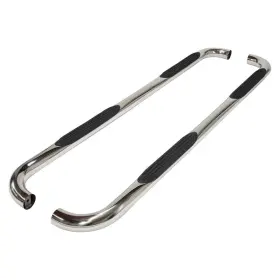 1110134041 Trailfx Step Nerf Bar - 3 Inch Round Bent Pol Stainless Steel Without End Caps F