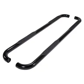 A0006b Trailfx - 3 Inch Cab Length Black Round Step Bars