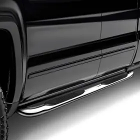 A0006s Trailfx - 3 Inch Cab Length Polished Round Step Bars #2