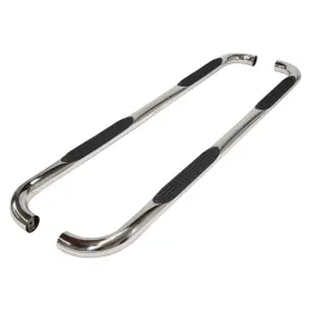 A0009s Trailfx - 3 Inch Cab Length Polished Round Step Bars