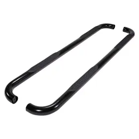 A0023b Trailfx Step Nerf Bar - 3 Inch Round Bent Powder Coated Black Steel Without End