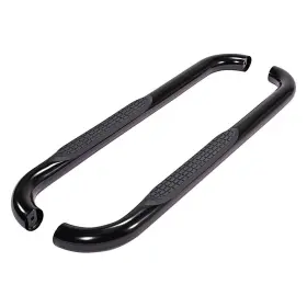 A0029b Trailfx - 3 Inch Cab Length Black Round Step Bars #2