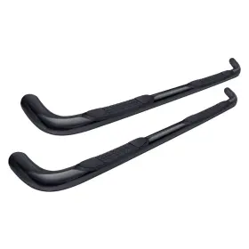 A0048b Trailfx - 3 Inch Cab Length Black Round Step Bars