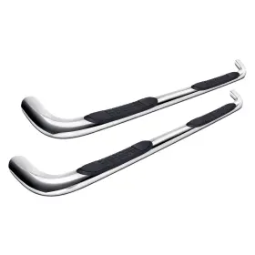 A0051s Trailfx - 3 Inch Cab Length Polished Round Step Bars