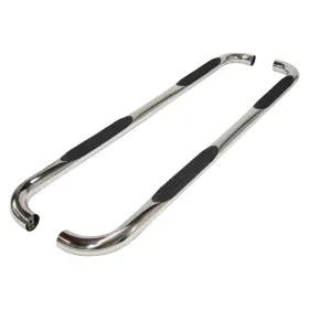 A0053s Trailfx - 3 Inch Cab Length Polished Round Step Bars