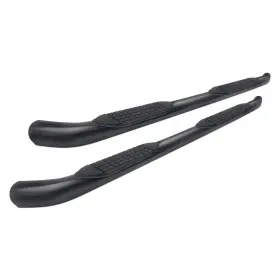 A0065t Trailfx - 3 Inch Black Round Step Bars With 60 Degree Bent End