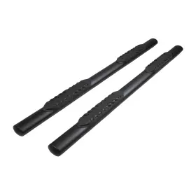 A1558t Trailfx - 4 Inch Cab Length Black Oval Straight Side Steps