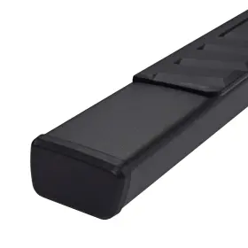 A4006b Trailfx 4 Inch Trapezoid Straight Pwdr Ctd Titanium Black Steel Plastic End Caps