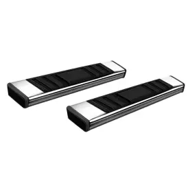 A4017s Trailfx - 4 Inch T4 Series Cab Length Polished Trapezoid Step Bars