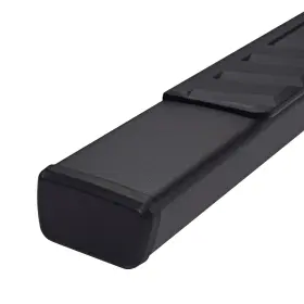 A4018b Trailfx - 4 Inch T4 Series Cab Length Black Trapezoid Step Bars