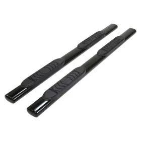 A7001b Trailfx Step Nerf Bar - 5 Inch Oval Straight Powder Coated Black Steel Frame Bod