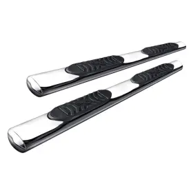 A7009s Trailfx - 5 Inch Cab Length Polished Oval Straight Side Steps
