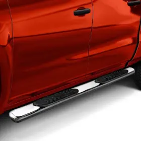 A7041s Trailfx - 5 Inch Cab Length Polished Oval Straight Side Steps #2