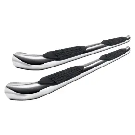 A7081s Trailfx - 5 Inch Cab Length Polished Oval Bent End Side Steps