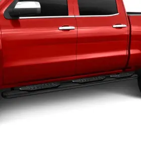 A7084b Trailfx - 5 Inch Wheel-to-wheel Black Oval Straight Side Steps #2