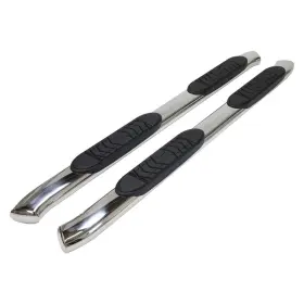A7085s Trailfx - 5 Inch Cab Length Polished Oval Bent End Side Steps
